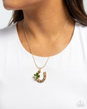 Paparazzi  Lucky for Life - Gold Necklace