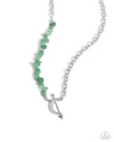 Paparazzi Chiseled Confidence - Green Necklace