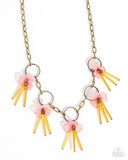 Paparazzi LEI of the Land - Brass Necklace