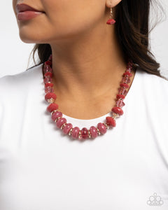 Paparazzi Swift Shimmer - Pink Necklace