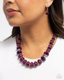 Paparazzi Swift Shimmer - Purple Necklace