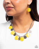 Paparazzi Worthwhile Wheels - Yellow Necklace