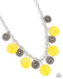 Paparazzi Worthwhile Wheels - Yellow Necklace