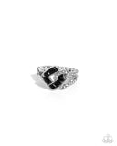 Paparazzi Tilted Travel - Black Ring