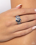 Paparazzi Tilted Travel - Blue Ring