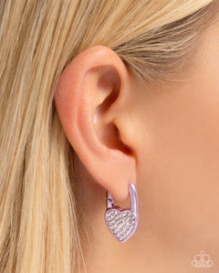 Paparazzi Padlocked Promise - Purple Earring