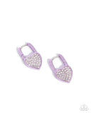 Paparazzi Padlocked Promise - Purple Earring