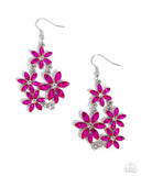 Paparazzi Floral Founder - Pink Earring