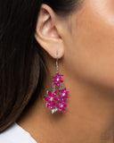 Paparazzi Floral Founder - Pink Earring