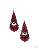 Paparazzi Opera Stage - Red Earring