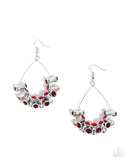 Paparazzi Courageous Chandelier - Red Earring