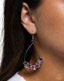 Paparazzi Courageous Chandelier - Red Earring