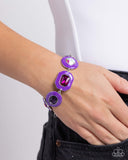 Paparazzi Glazed Guest - Purple Bracelet