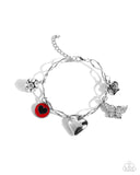 Paparazzi Lullaby Lucky - Red Bracelet
