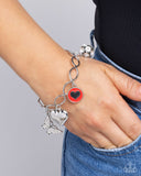 Paparazzi Lullaby Lucky - Red Bracelet