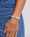 Paparazzi Ornate Outline - White Bracelet