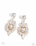 Paparazzi Darling Direction - Gold Post Earrings