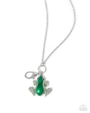 Paparazzi Tree Frog - Green Necklace