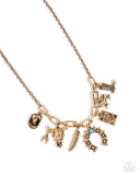 Paparazzi Saloon Girl - Gold Necklace
