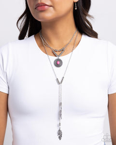 Paparazzi Free-Spirited Freestyle - Pink Necklace