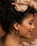 Paparazzi Tangled Tapestry - Gold Earring