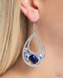 Paparazzi Teardrop Trifecta - Blue Earring