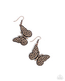 Paparazzi Aerial Audience - Copper Earring