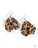 Paparazzi Legendary Leopard - Black Earring