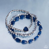 Paparazzi Druzy Decadence - Blue Bracelet