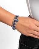 Paparazzi Druzy Decadence - Blue Bracelet