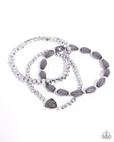 Paparazzi Druzy Decadence - Silver Bracelet