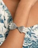 Paparazzi Dapper Dialogue - White Bracelet