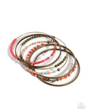 Paparazzi Seed Bead Shimmer - Brass Bracelet