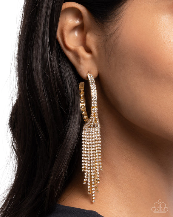 Paparazzi Jaw-Dropping Jubilee - Gold Earring