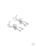 Paparazzi Charming Coquette - White Earring