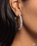 Paparazzi Glowing Garland - White Earring