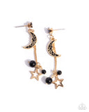 Paparazzi Astral Admiration - Black Earring
