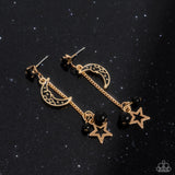 Paparazzi Astral Admiration - Black Earring