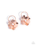 Paparazzi Backyard Bling - Copper Earring