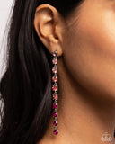 Paparazzi Opulent Ombré - Pink Earring