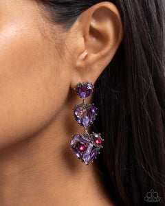 Paparazzi Lovable Lure - Purple Earring