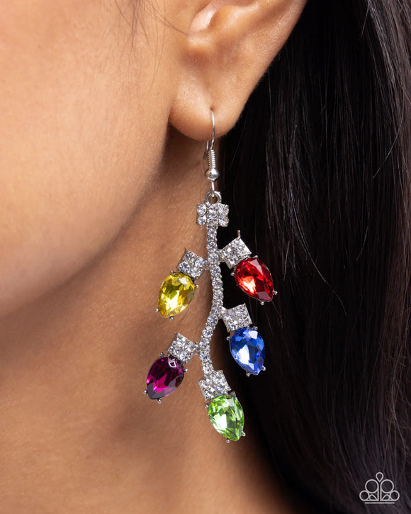 Paparazzi Christmas Lights - Multi Earring