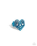 Paparazzi Gallant Glitter - Blue Ring