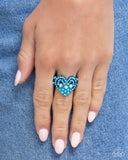 Paparazzi Gallant Glitter - Blue Ring