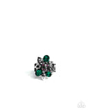 Paparazzi Carefree Corsage - Green Ring