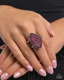 Paparazzi Sporadic Stone - Pink Ring