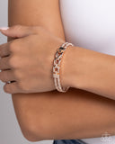 Paparazzi Mismatched Movement - Rose Gold Bracelet