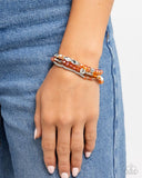 Paparazzi Stellar Salvage - Orange Bracelet