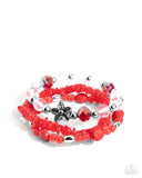 Paparazzi Spellbound Stack - Red Bracelet