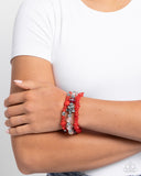 Paparazzi Spellbound Stack - Red Bracelet